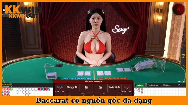 Baccarat có nguồn gốc đa dạng