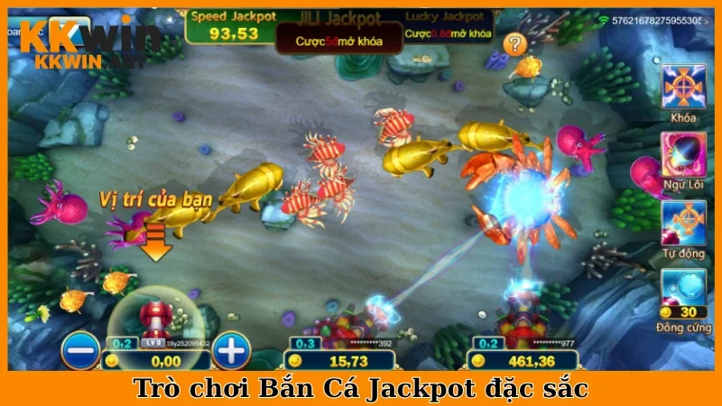 Trò chơi Bắn Cá Jackport đặc Sắc
