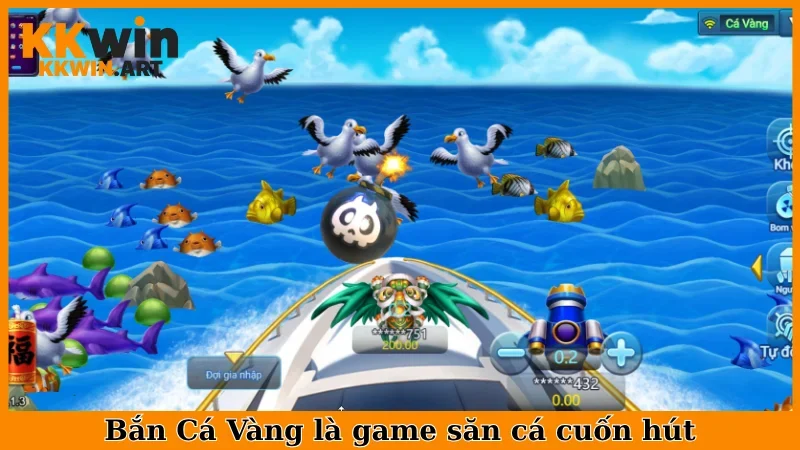 Bắn Cá Vàng là game săn cá cuốn hút