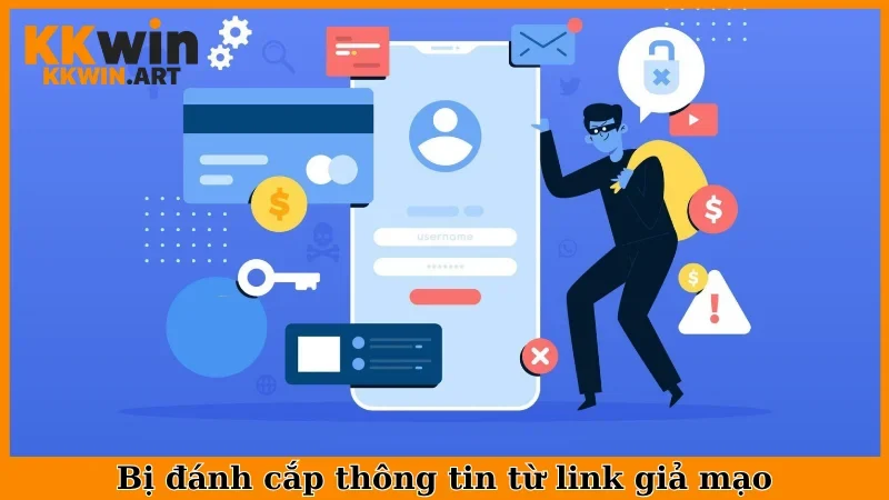 Bị đánh cắp thông tin từ link giả mạo