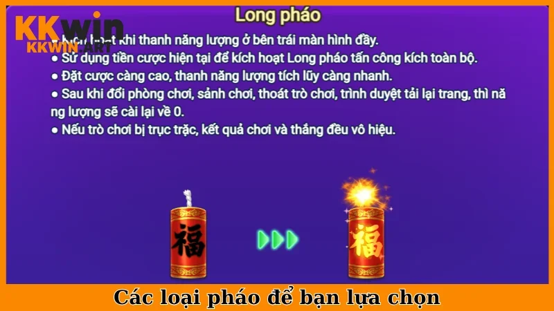 Các loại pháo để bạn lựa chọn