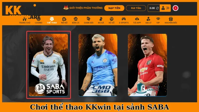 Chơi thể thao KKwin tại sảnh SABA