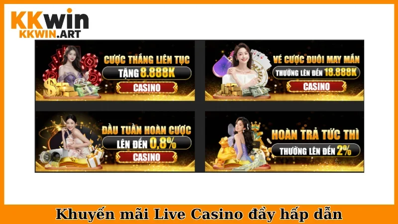 Khuyến mãi Live Casino đầy hấp dẫn