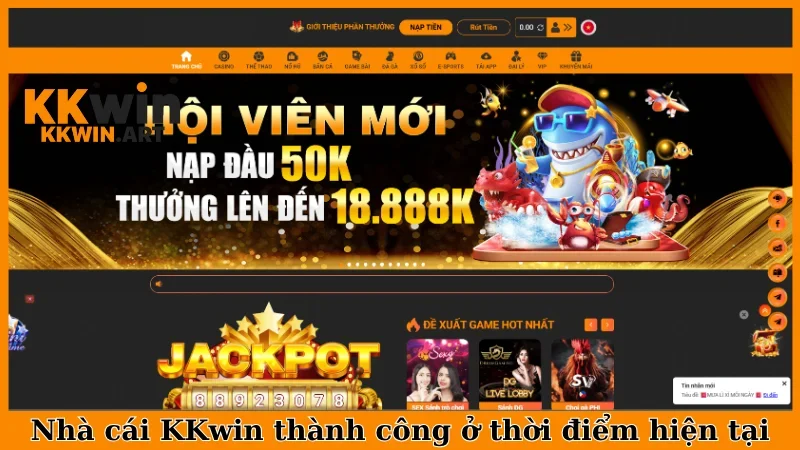 Nhà cái KKwin thành công ở thời điểm hiện tại