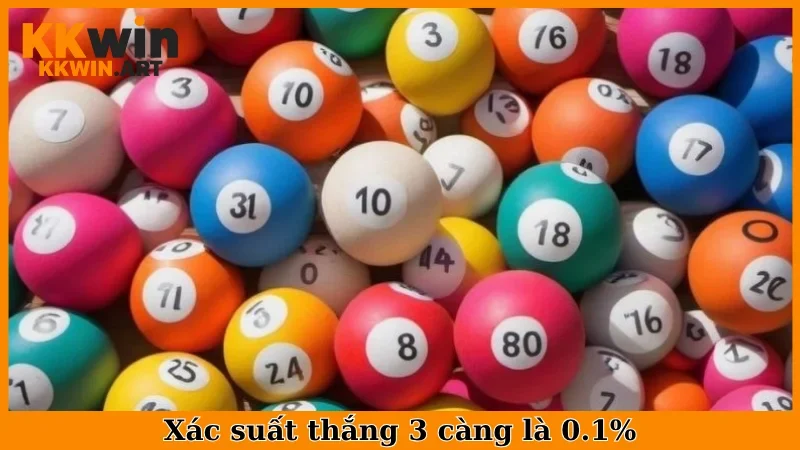 Xác suất thắng 3 càng là 0.1%